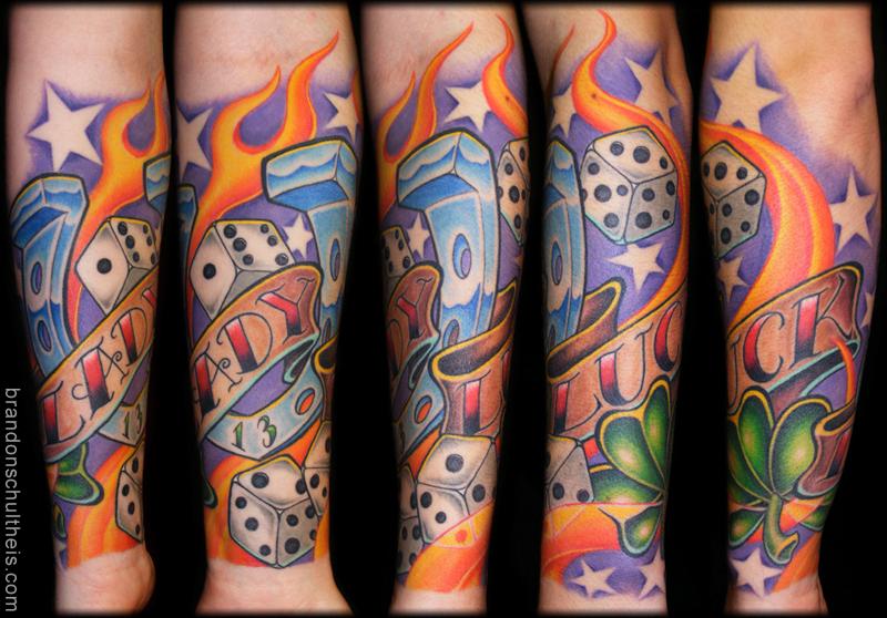 Lady Luck Half Sleeve by Brandon Schultheis: TattooNOW
