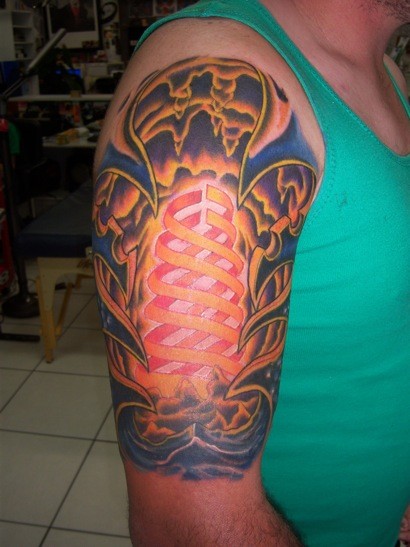 beach sleeve tattoo