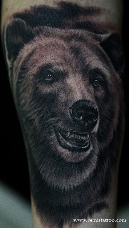 grizzly bear tattoo by Remis Tattoo : Tattoos