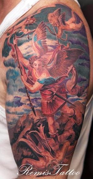 michelangelo angel tattoo