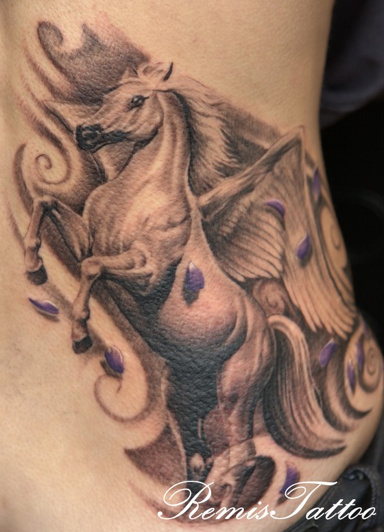 pegasus horse tattoo by Remis Tattoo : Tattoos