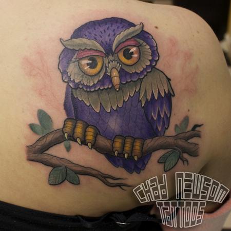Chad Newsom - purple owl