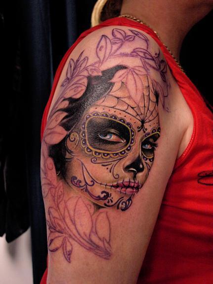 Mexican D\u00eca de los muertos, Work In Progress by Michele Turco: TattooNOW