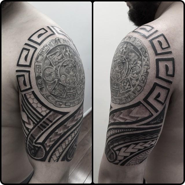 aztec border tattoo designs