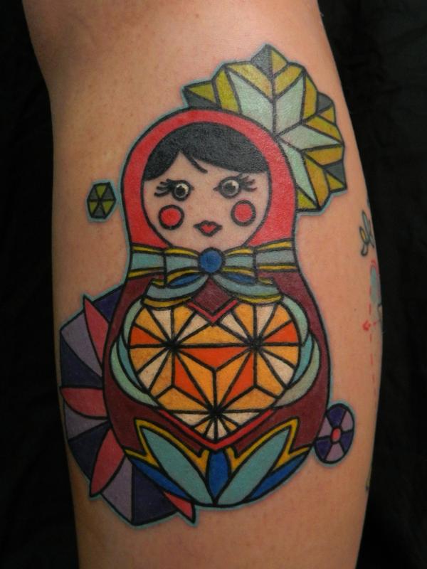 Matryoshka Nesting Dolls Tattoo