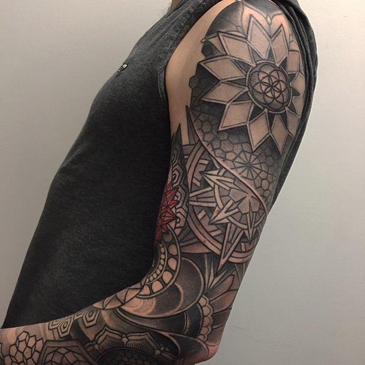 Geometric Patterns And Mandalas Sleeve By Laura Jade Tattoonow,Modern Commercial Building Elevation Designs