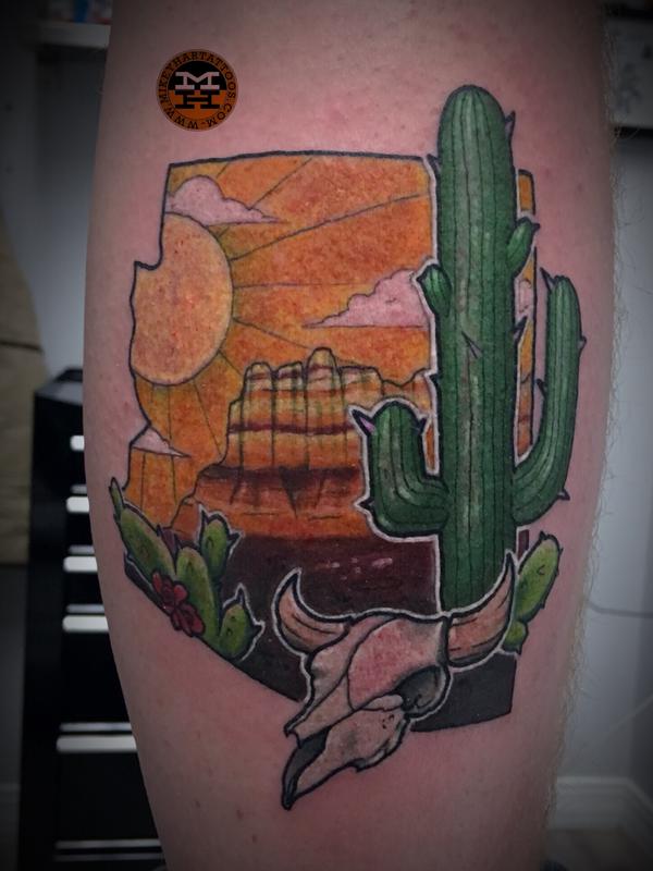 State of Arizona by Mikey Har TattooNOW