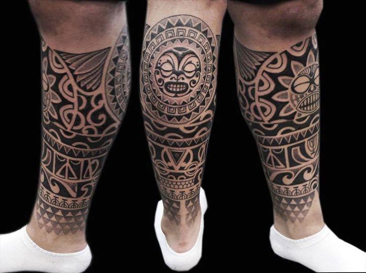 Polynesian Leg Tattoo Designs - wide 5
