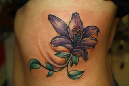 Rebecca Smith - Purple Lily Tattoo 