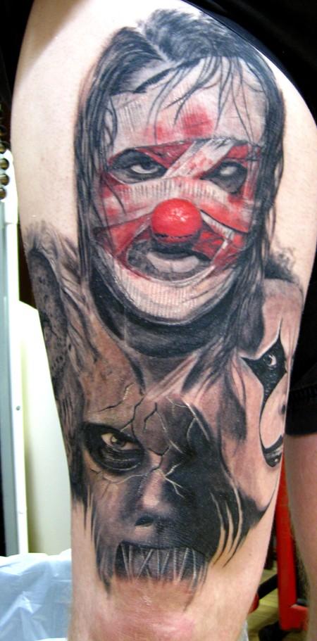 Slipknot sleeve tattoo by Sergey Rikhter: TattooNOW