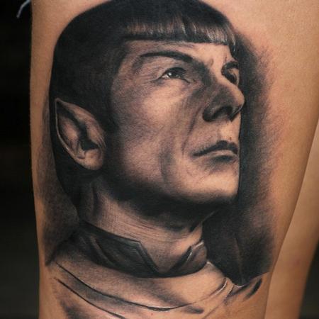 Spock Portrait Tattoo Design Thumbnail