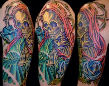 Praying Skull Tattoo