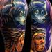 Tattoos - indian wolf - 59169