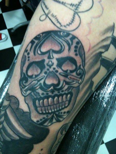 Guest artist Pasquale Zanga - skull, teschio