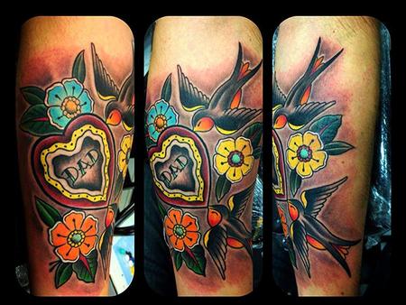 Guest artist Pasquale Zanga - rondini tattoo