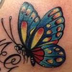 Tattoos - farfalla iniziali - 104597