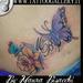 Tattoos -  Tatuaggio Farfalle con fiore, Butterflies tattoo with flower - 79603