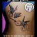 Tattoos - Tatuaggio Farfalle sul fianco, Butterflies Tattoo - 80039