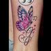 Tattoos - Tatuaggio Farfalla e iniziale, Tattoo Butterfly with letter - 80740