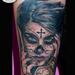 Tattoos - Tattoo Donna Muerte e orologio - 82514