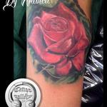 Tattoos - rosa rossa, red rose - 100127