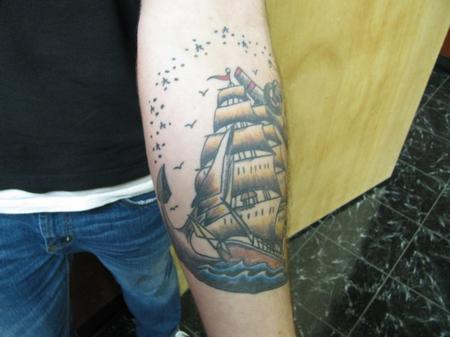 Tattoos - ship & anchor - 57140