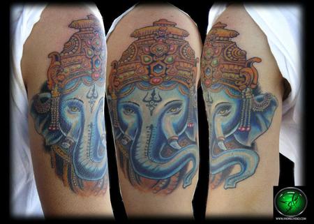 Andre Cheko - Ganesha the Buddha God Tattoo