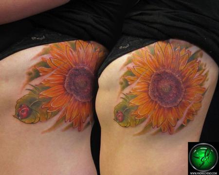 Andre Cheko - Sunflower tattoo