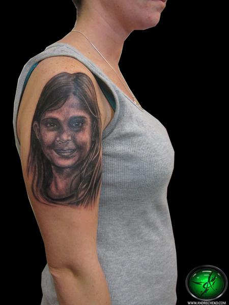 Andre Cheko - Famly member portrait tattoo