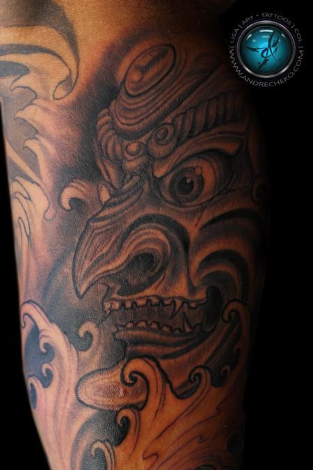 Tattoos - Oriental mask tattoo - 94254