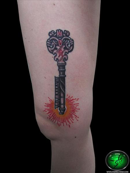 Tattoos - Memorial key tattoo - 69444