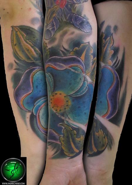 Andre Cheko - Flower tattoo Coverup