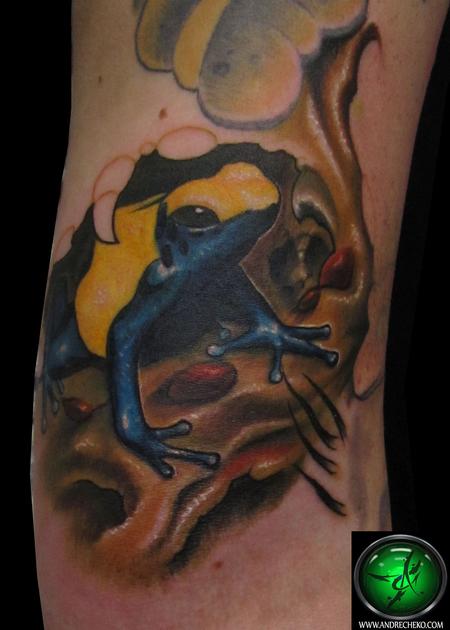 Tattoos - Exotic tree frog tattoo - 69457