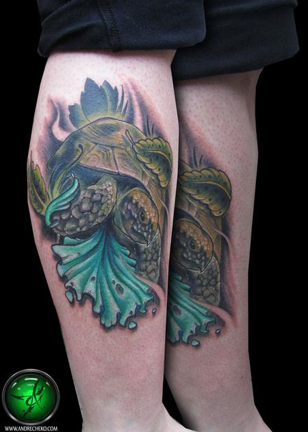 Tattoos - Turtle leg tattoo - 69458