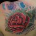 Tattoos - Rose butterfly memorial tattoo - 69413