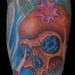 Tattoos - Cherry Blosson skull Tattoo - 69414