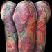 Tattoos - Flowers and bugs half sleeve tattoo - 69445