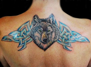 Justin Buduo - Wolf and Celtic Knot work