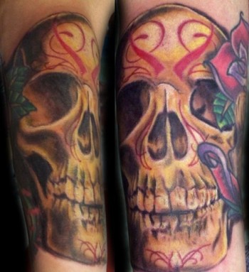 Justin Buduo - realistic sugar skull