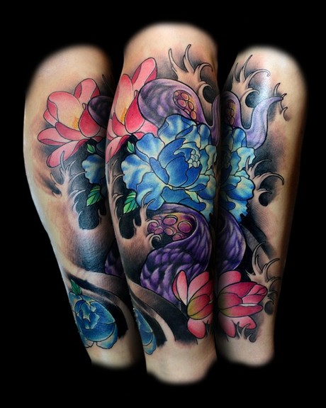 Best Tattoos Traditional Asian Japanese Flowers Cover Up