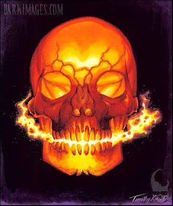 Tattoos - Hot Skull Art - 39133