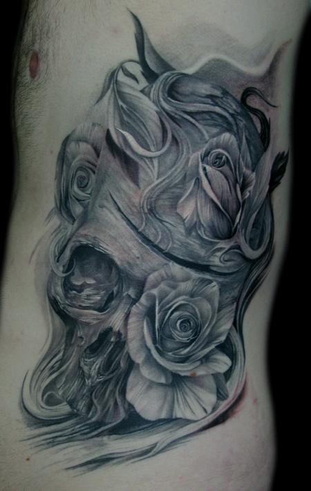 roses on ribs