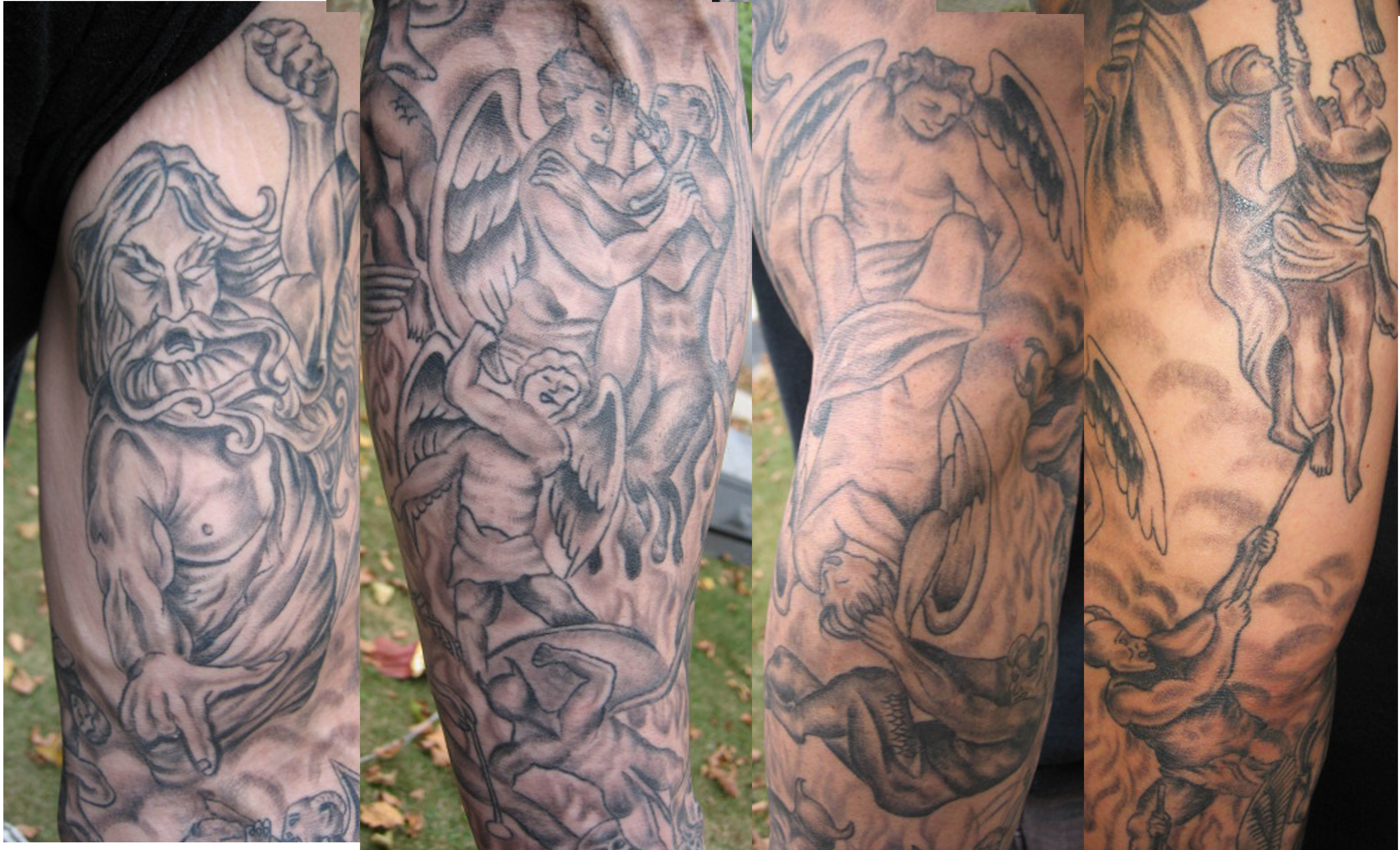 Heaven Vs Hell Theme By Regina Farlese Tattoonow