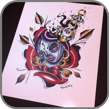 Tattoos - Travis Litke Marker Painting - 91264