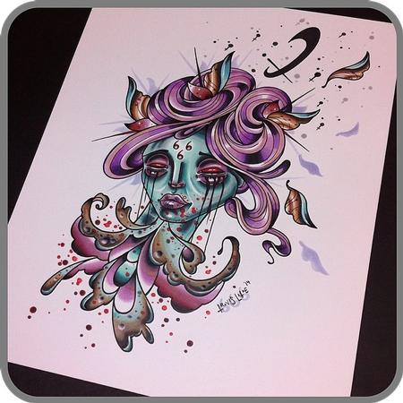 Tattoos - Travis Litke Marker Painting - 91262