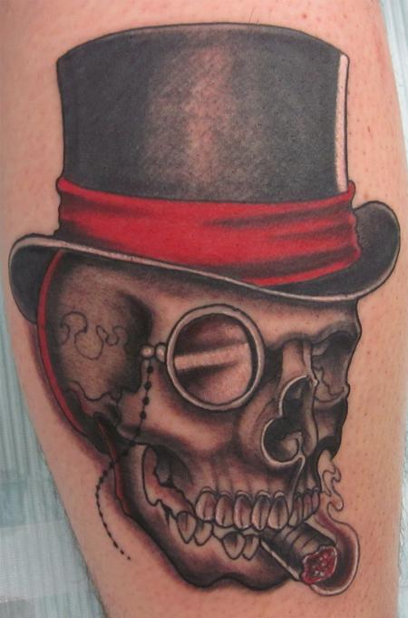 Trent Edwards - skull and hat