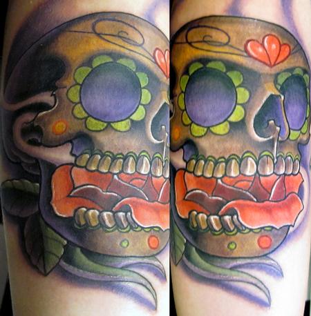 Trent Edwards - day of the dead skull