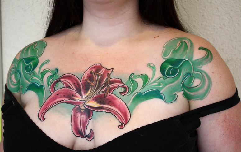 Ty McEwen - lilly tattoo