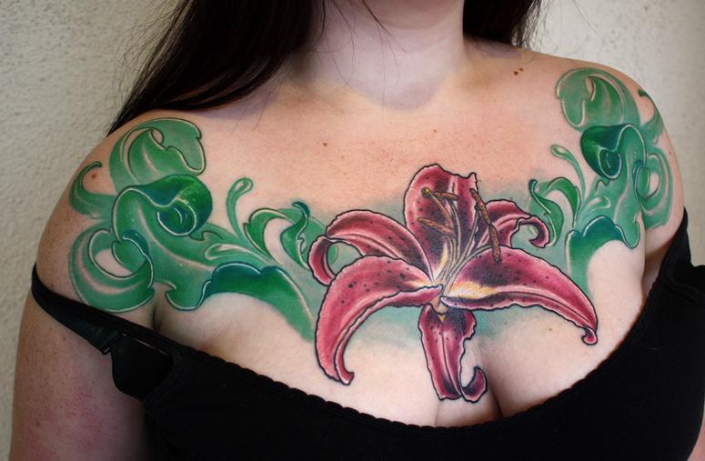 Ty McEwen - lilly tattoo