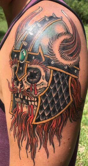 Unify Tattoo Company : Tattoos : Dan Berk : Viking Skull